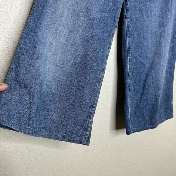 AG Adriano Goldschmied Jeans Size 28 Wide Leg Crop The Bobbie 100% Cotton Denim - Picture 8 of 12